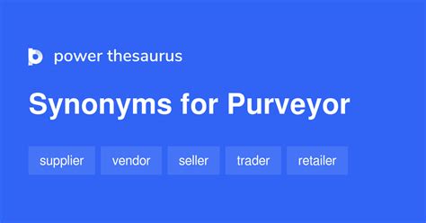 purveyor synonym|opposite of purveyor.